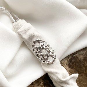 Kendra Scott Natalie Statement Ring In Silver S/M